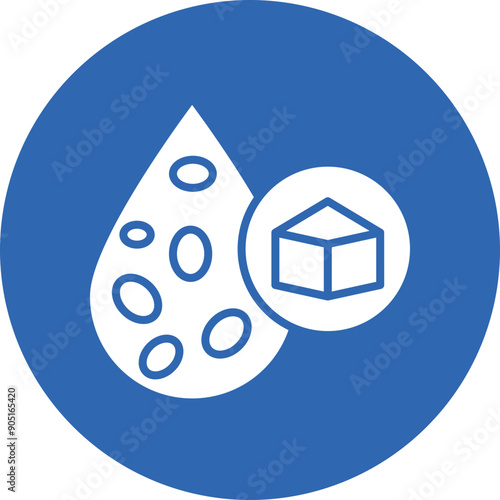 Diabetes Test Kit glyph circle icon