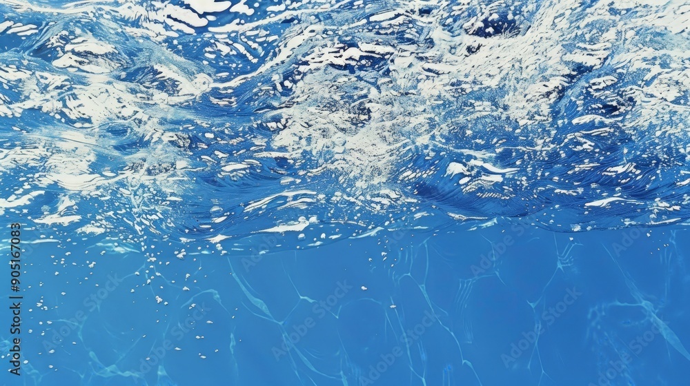 Obraz premium blue water background