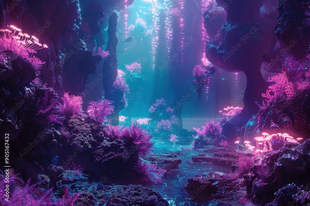 Bioluminescent Plants Grow in a Glittering Cave Bioluminescent Plants Grow in a Glittering Cave