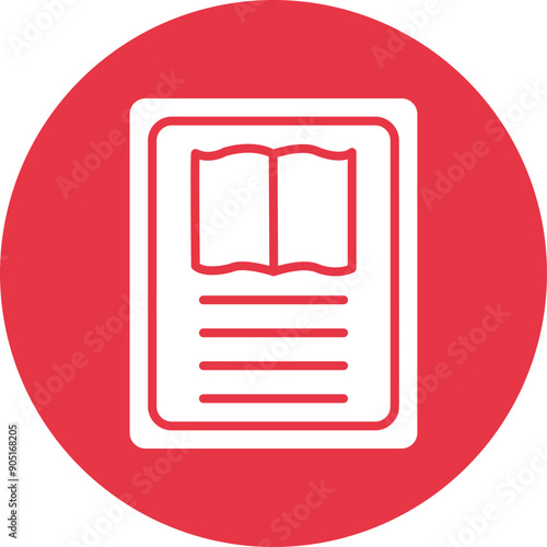 EReader glyph circle icon