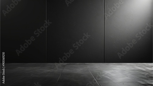 Charcoal Gray color blank wall