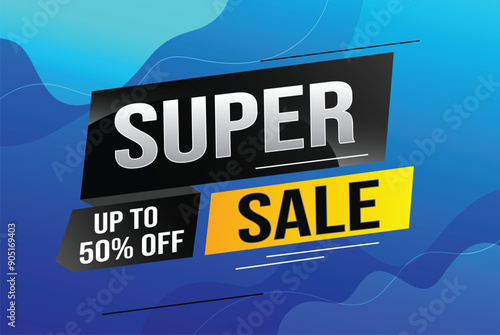 super sale poster banner graphic design icon logo sign symbol social media website coupon

