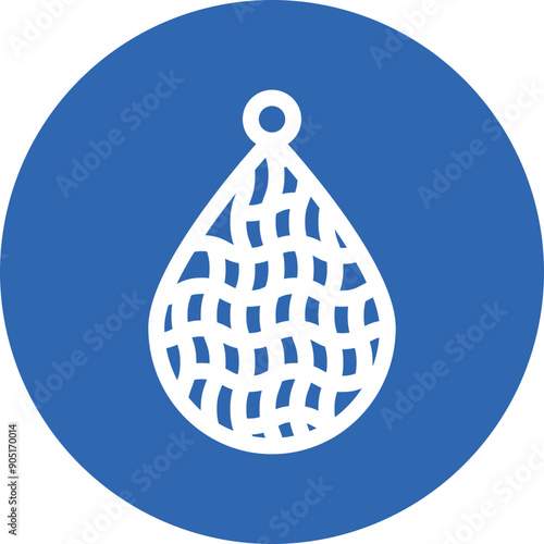 Gillnet glyph circle icon