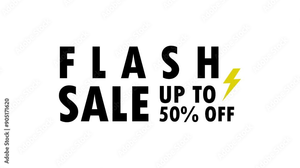 Simple flash sale animation video, sale discount Simple flash sale animation video, sale discount