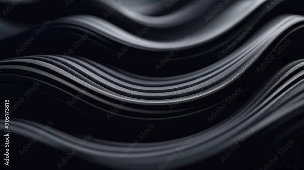 Abstract Black Wave Background Abstract Black Wave Background