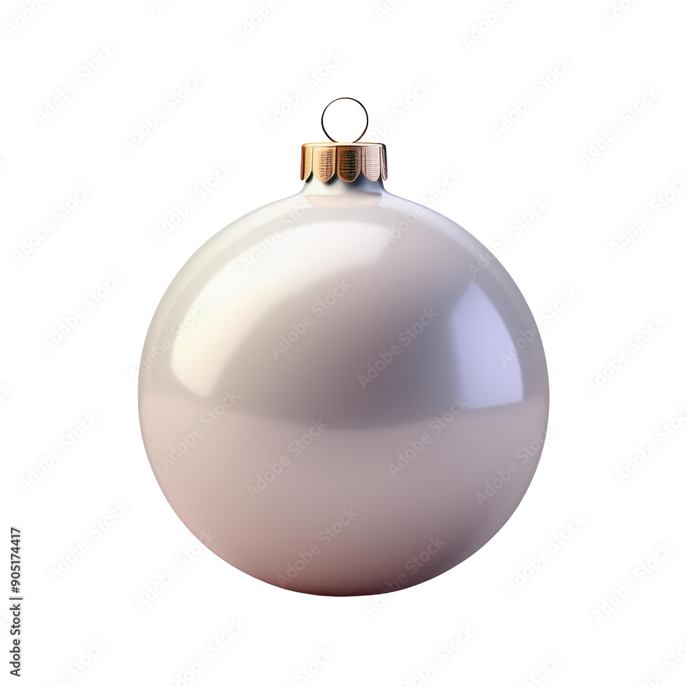A white ornament with a gold trim A white ornament with a gold trim