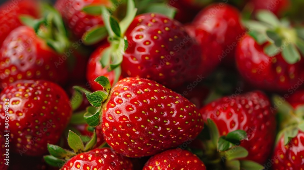 Close-up of fresh strawberries Close-up of fresh strawberries