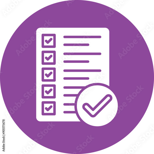 Service Level Agreement glyph circle icon