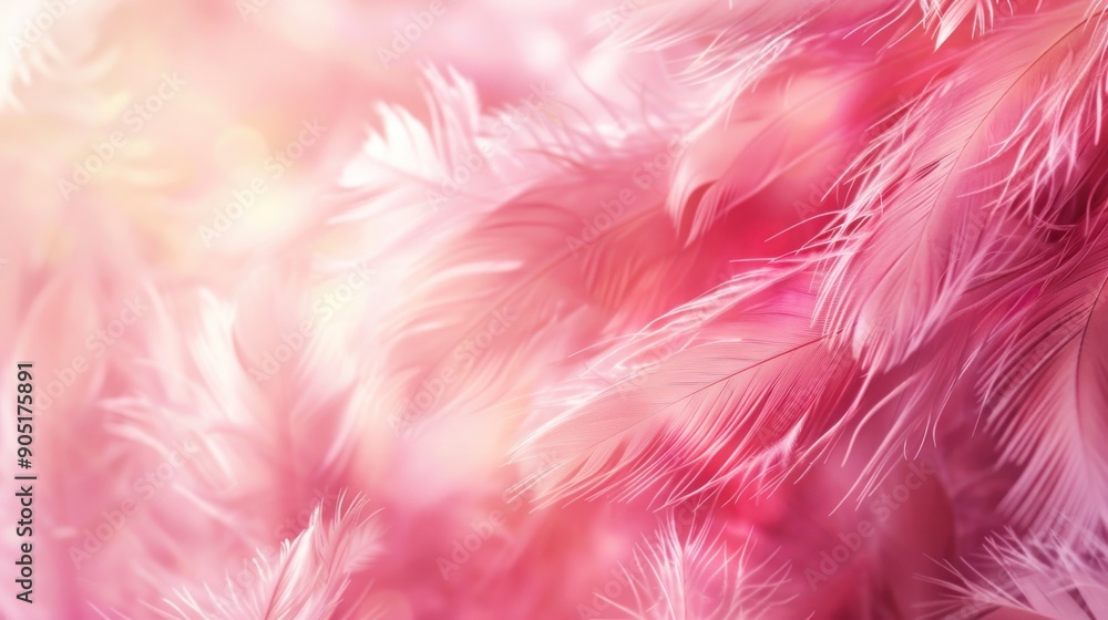 Fototapeta premium Delicate Pink Feathers