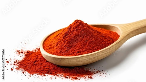  Red Spice in Wooden Bowl