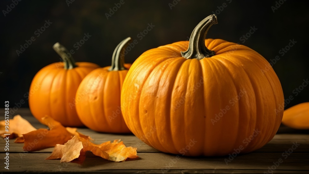 Autumns bounty Pumpkins and leaves a seasonal delight Autumns bounty Pumpkins and leaves a seasonal delight