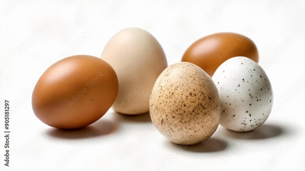 Various colored eggs fresh and ready to hatch Various colored eggs fresh and ready to hatch