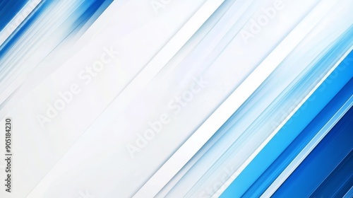 Blue and White Business Banner Background for Corporate Presentations Generative AI