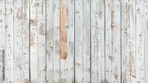 White washed wooden planks Vintage White Wood Wall