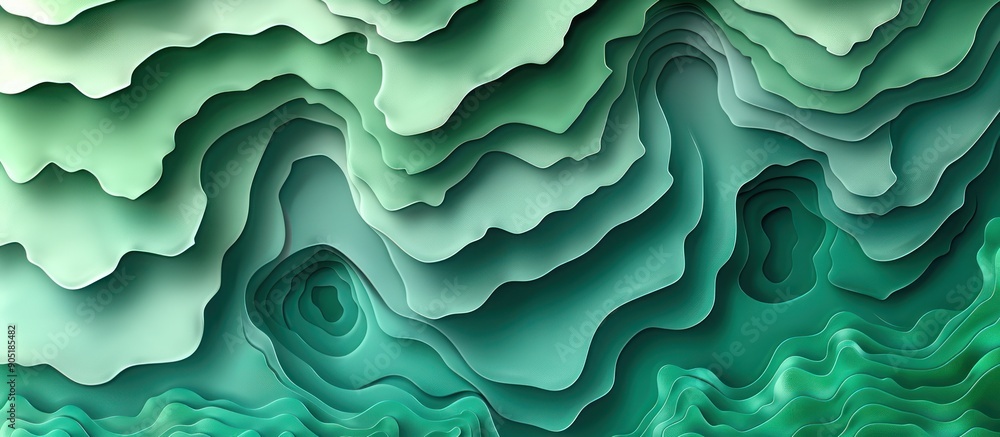 Abstract Green Layered Design Abstract Green Layered Design