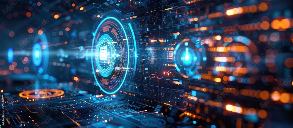 Abstract Futuristic Technology Interface Design Abstract Futuristic Technology Interface Design