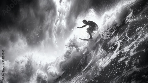 close-up  windsurfer is surfing a wave at noon, full of light, in the style sport Photography, elegance, glamour, hyper-detailed photo, matterport camara, hyper-realistic photo