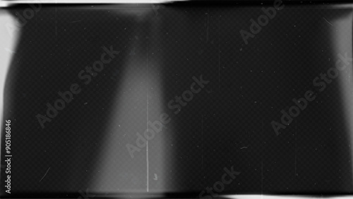 Old film texture with scratches, noise and light leaks. Realistic transparent overlay film texture in black-white, dust and grain. Distressed retro movie or photo negative effect of cinema nostalgia