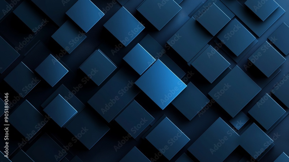 Modern Dark Blue Squares Design Background for Business Corporate Presentation and Futuristic Technology Generative AI Modern Dark Blue Squares Design Background for Business Corporate Presentation and Futuristic Technology Generative AI