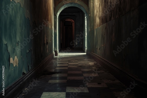 Wallpaper Mural Dark Abandoned Building with Haunting Atmosphere Torontodigital.ca