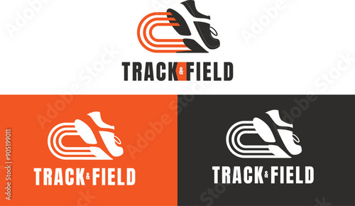 Minimalist Track & Field Logo Design