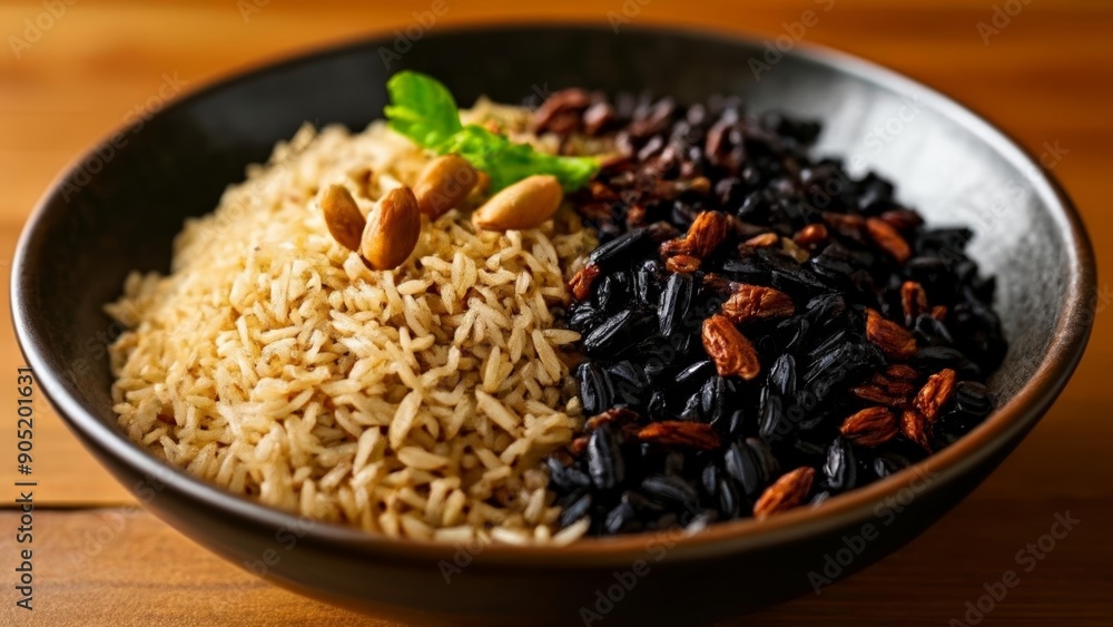 Nutritious meal in a bowl ready to be savored Nutritious meal in a bowl ready to be savored