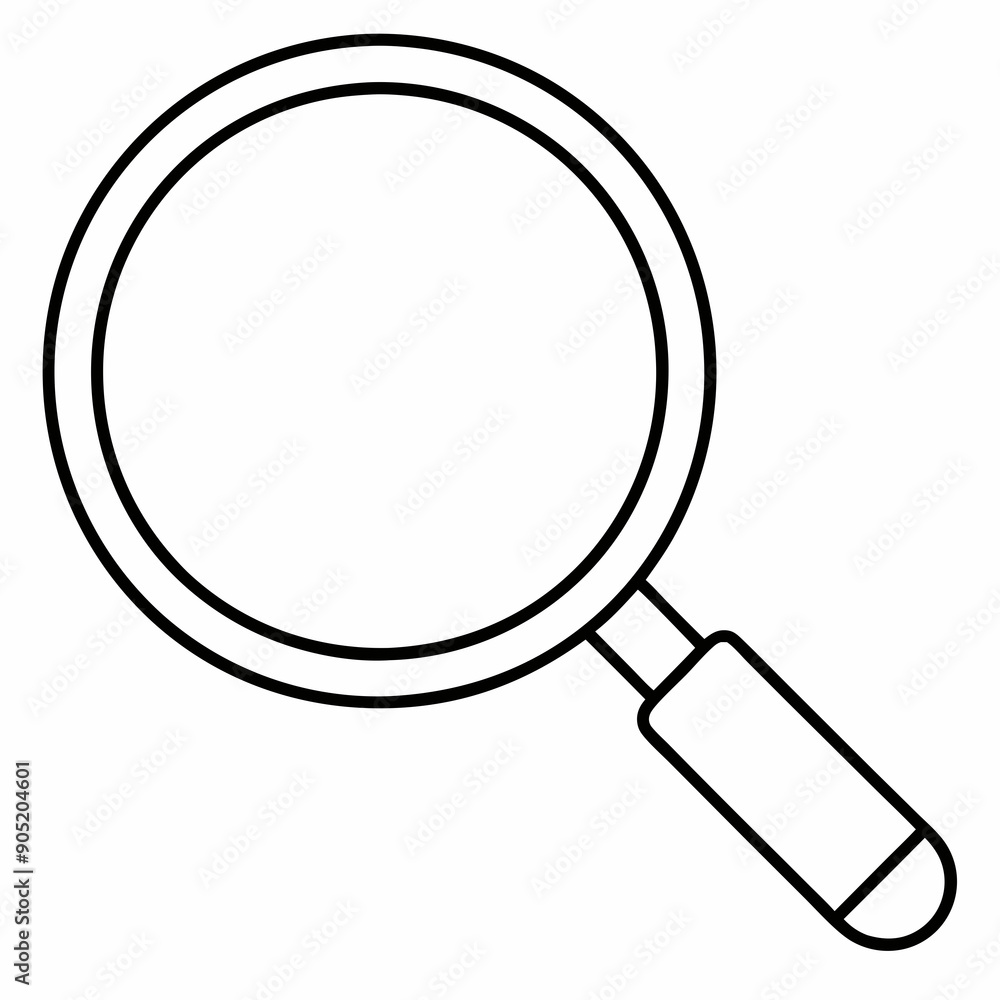 Vector Magnifying Glass Icon for Search Vector Magnifying Glass Icon for Search