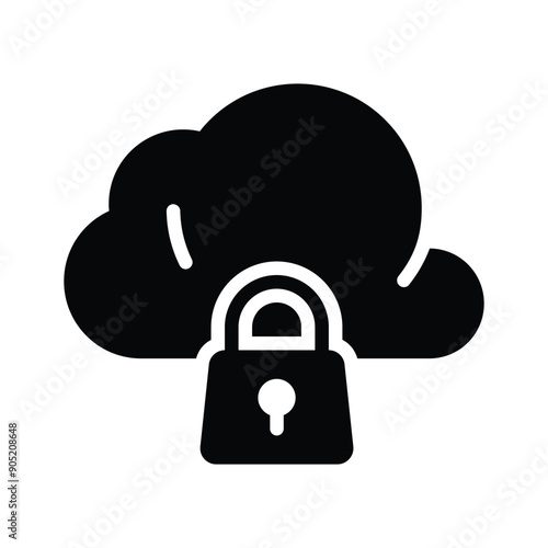 Secure your data with the cloud lock icon for reliable cloud storage protection.
