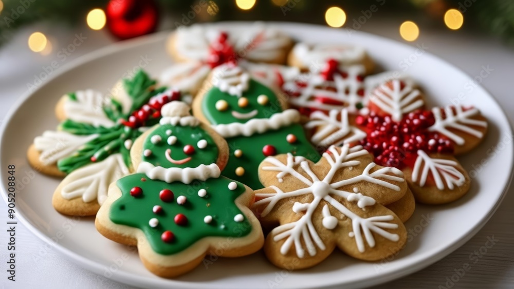 Sweet Christmas cheer with festive cookie decorations Sweet Christmas cheer with festive cookie decorations