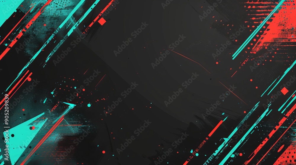 Abstract Colorful Splashes Against Dark Background Abstract Colorful Splashes Against Dark Background