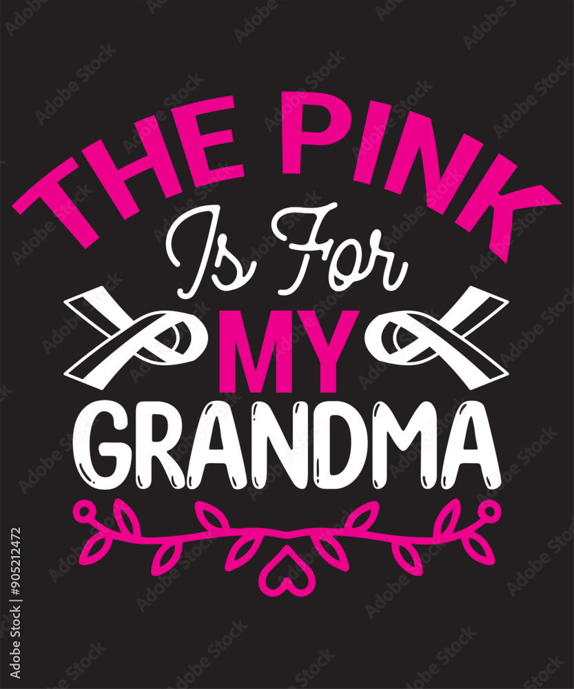 Fototapeta premium Breast cancer t-shirt design