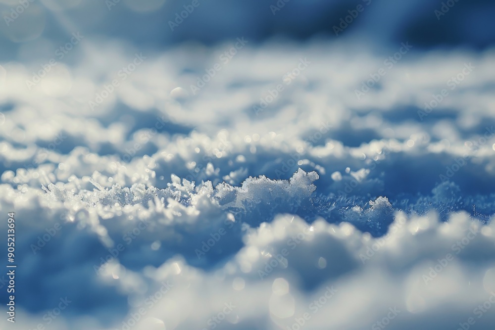 A mesmerizing macro shot of freshly fallen snow, showcasing its intricate texture and patterns. The image invites the viewer to step into the serene winter wonderland. A mesmerizing macro shot of freshly fallen snow, showcasing its intricate texture and patterns. The image invites the viewer to step into the serene winter wonderland.