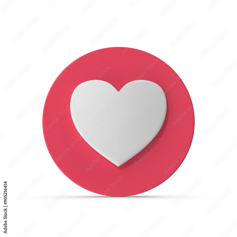 social media like notification icon with heart symbol. Social media success concept social media like notification icon with heart symbol. Social media success concept