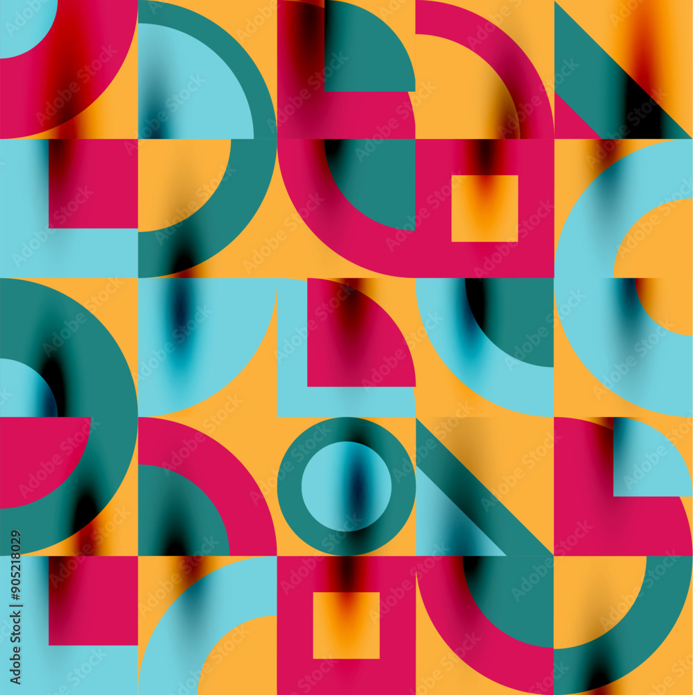Neo memphis geometric pattern with circles, squares. Pop art abstract background for covers, banners, flyers and posters and other templates Neo memphis geometric pattern with circles, squares. Pop art abstract background for covers, banners, flyers and posters and other templates