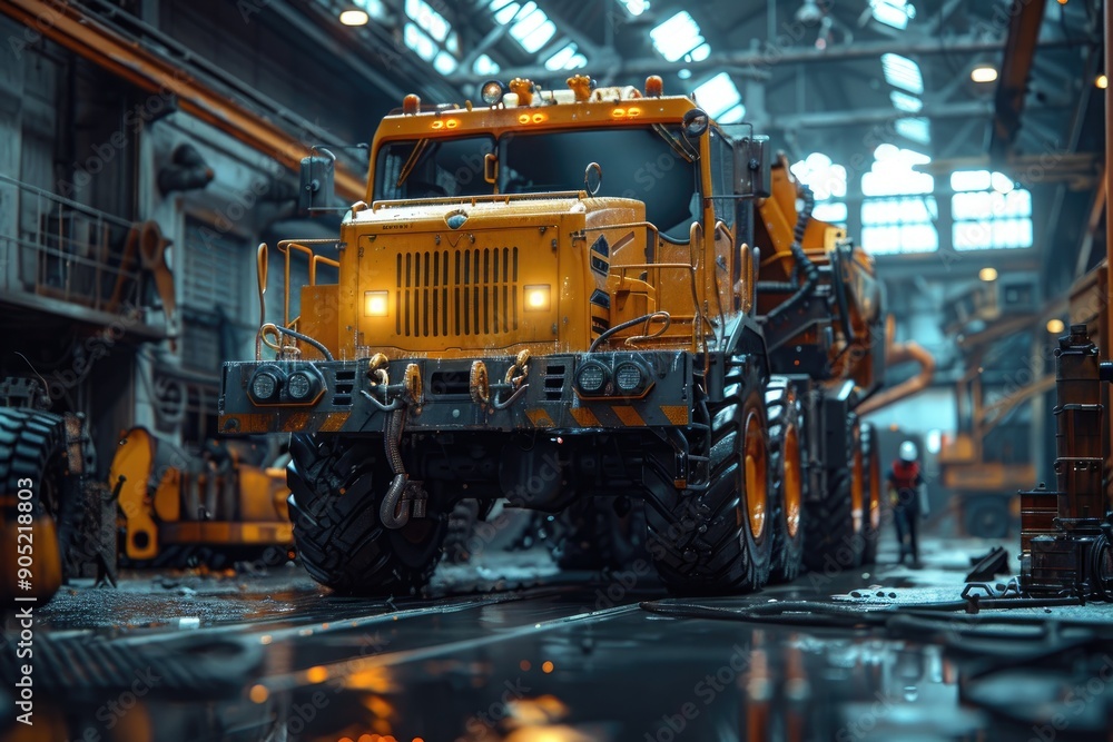 Team of workers maintaining heavy machinery skill in industrial maintenance. Team of workers maintaining heavy machinery skill in industrial maintenance.