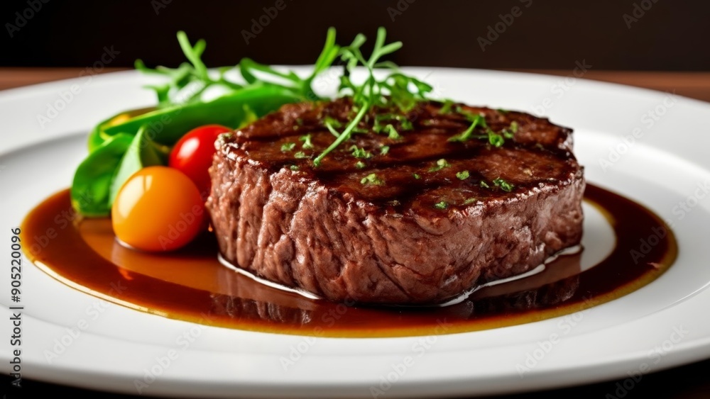 Deliciously cooked steak ready to be savored Deliciously cooked steak ready to be savored