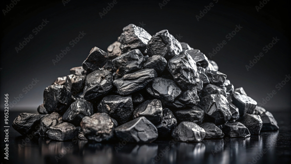 Abstract coal isolated on background Abstract coal isolated on background