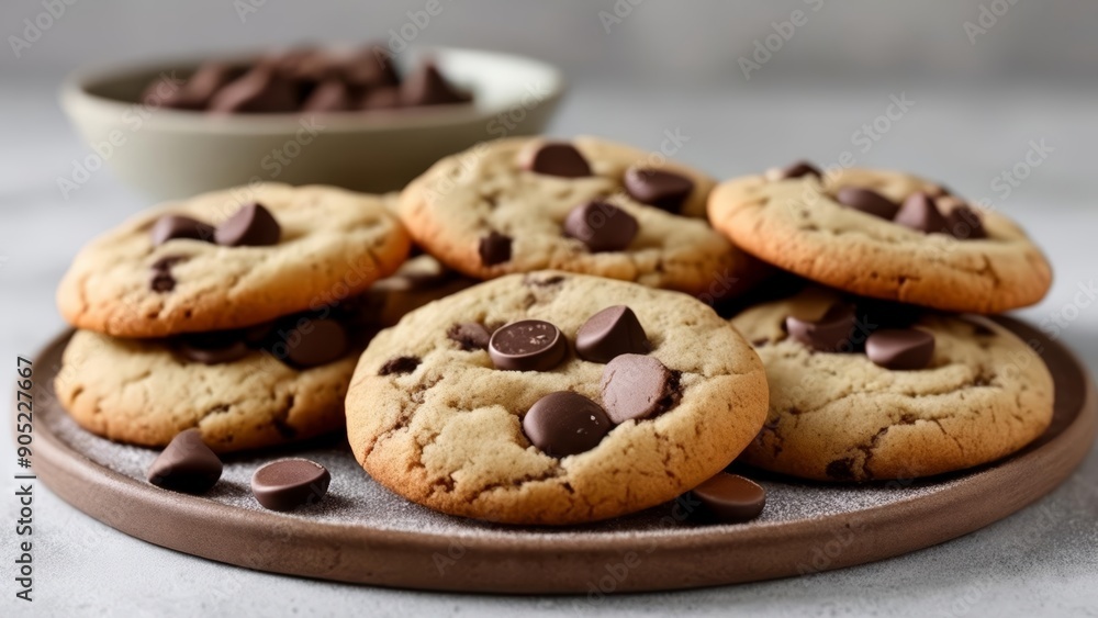 Deliciously tempting chocolate chip cookies Deliciously tempting chocolate chip cookies