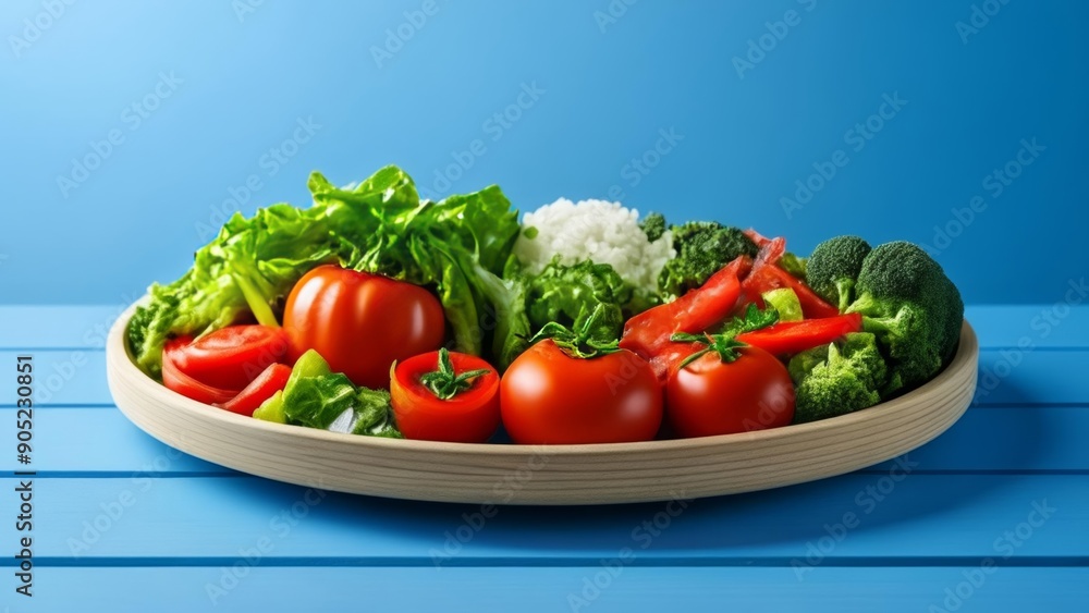 Fresh salad vibrant colors healthy choice Fresh salad vibrant colors healthy choice