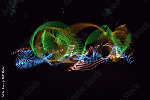 light painting with LEDs photo