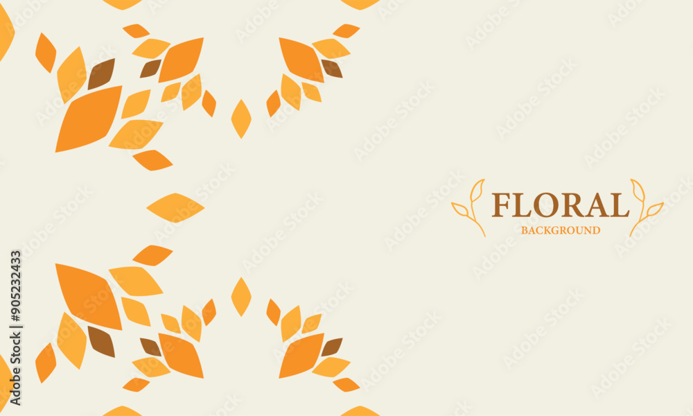 Elegant floral background with place for text