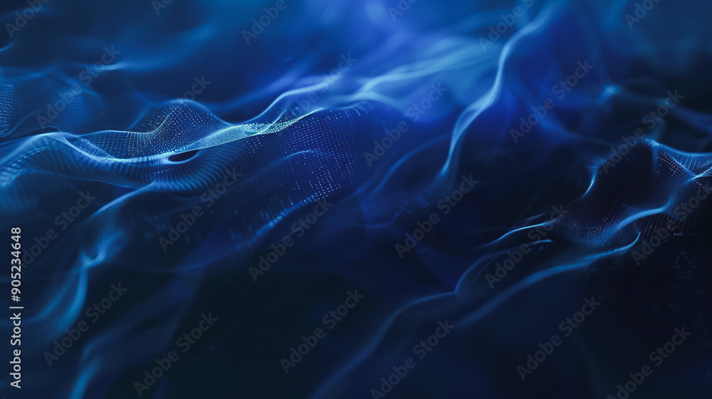 Fototapeta premium Abstract digital background electromagnetic wave background Innovation digital wave background information technology background The background is the background. gradient wave digital wave banner
