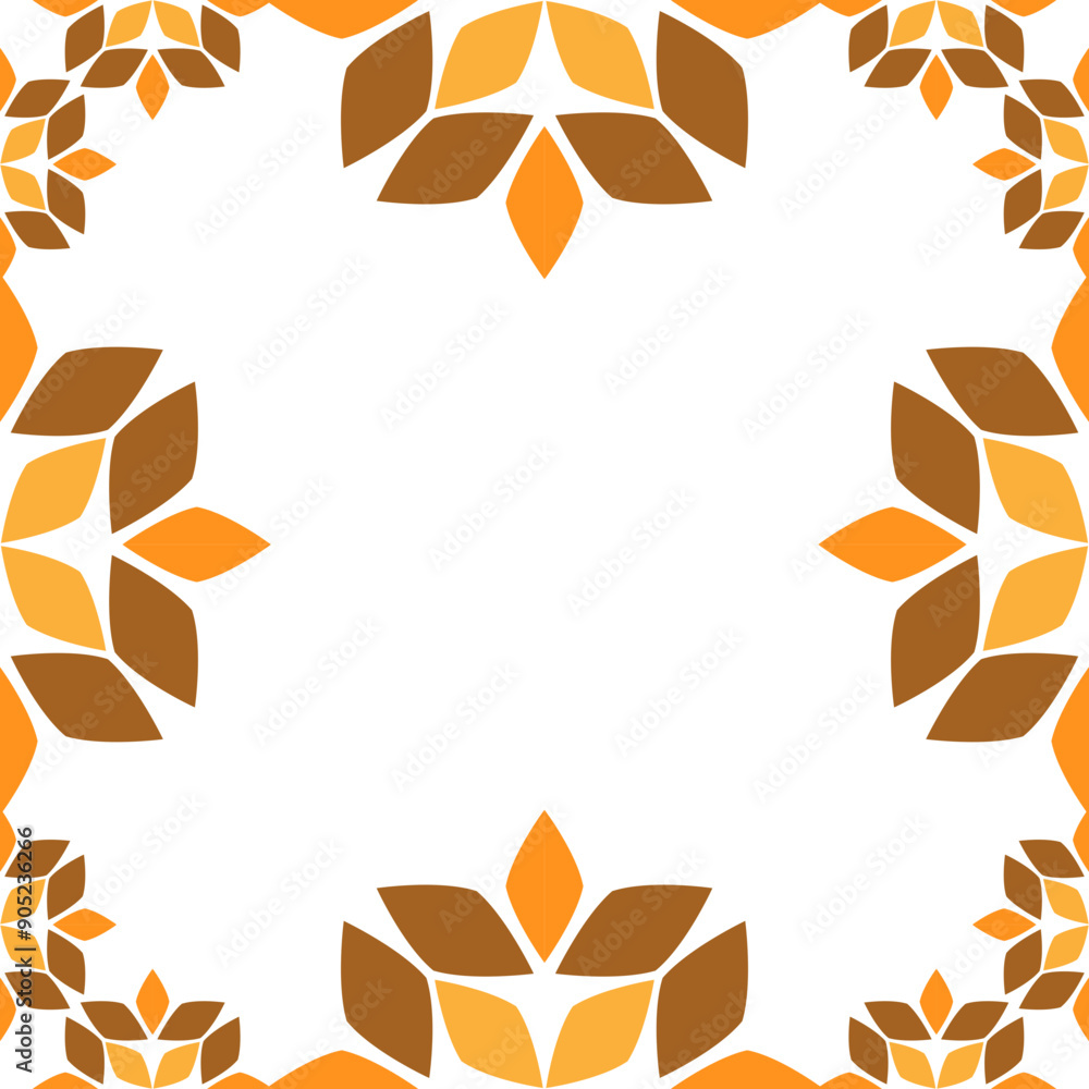 floral frame with floral element floral frame with floral element