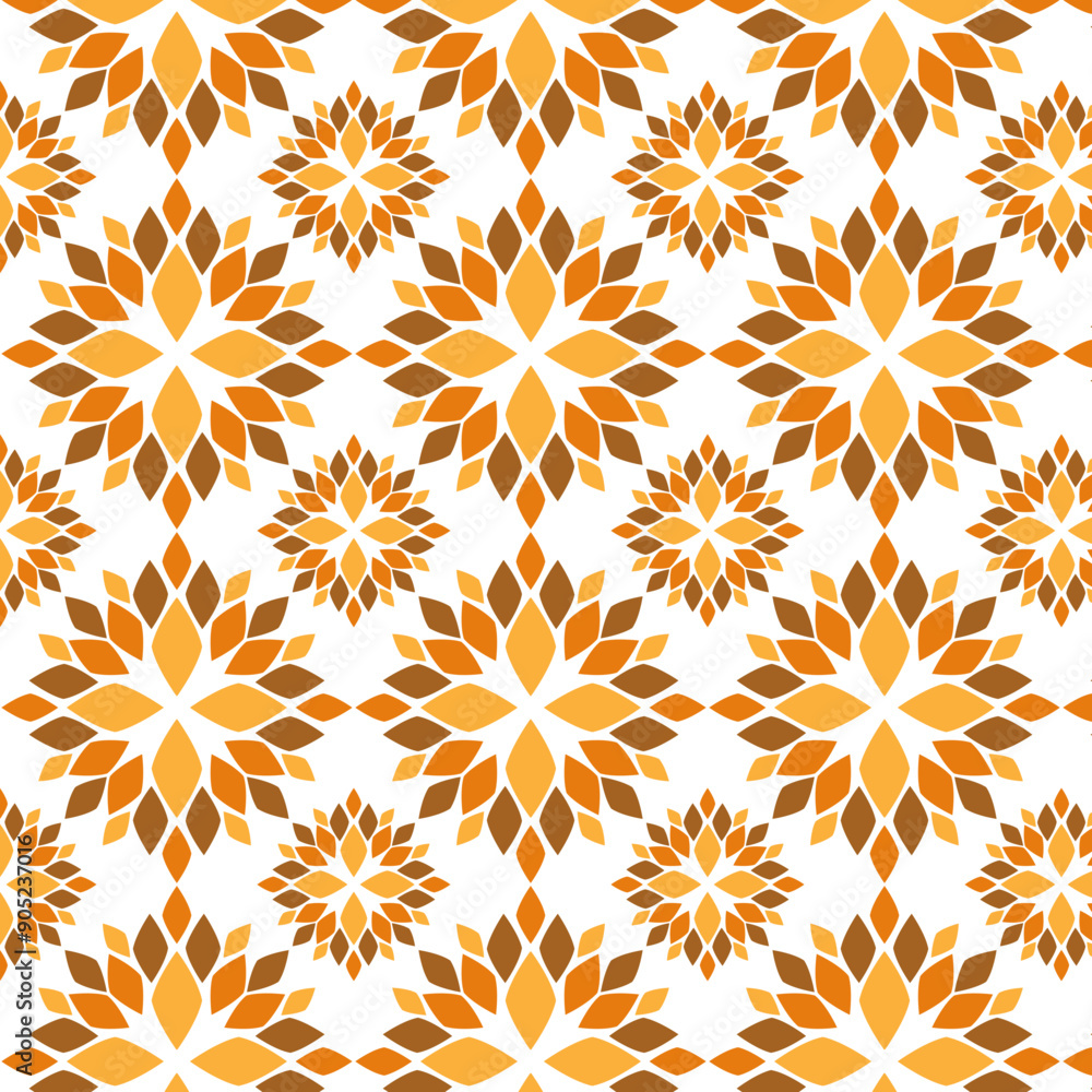 Seamless pattern with abstract flowers. Seamless pattern with abstract flowers.