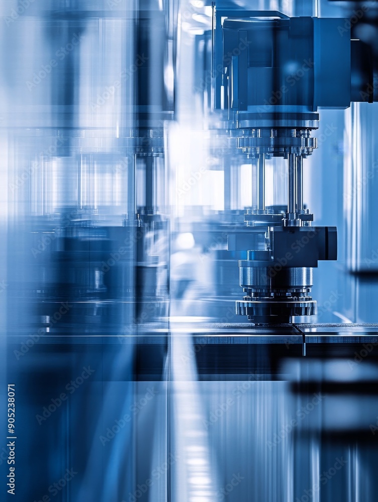 A close-up view of an automated production line in a modern factory, showcasing industrial machinery, advanced technology, and precision engineering. A close-up view of an automated production line in a modern factory, showcasing industrial machinery, advanced technology, and precision engineering.
