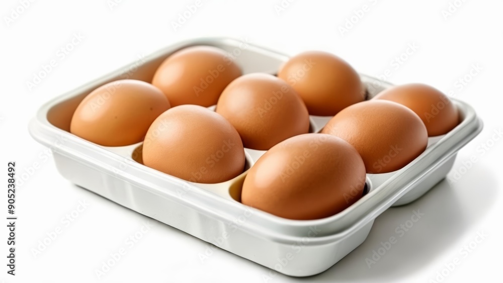 Freshly laid eggs ready to be cracked Freshly laid eggs ready to be cracked