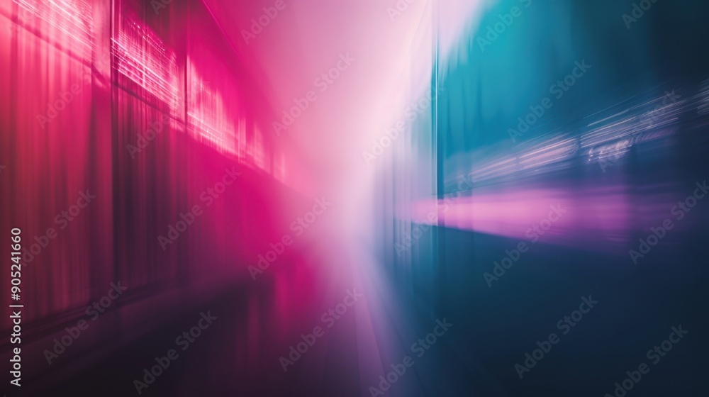Blurred background with a gradient effect featuring magenta in the center, transitioning to cyan towards the edges, and fading into black at the outermost areas. The colors blend seamlessly, creating Blurred background with a gradient effect featuring magenta in the center, transitioning to cyan towards the edges, and fading into black at the outermost areas. The colors blend seamlessly, creating