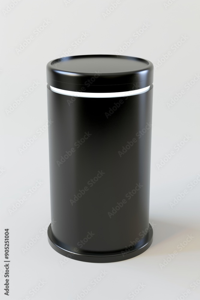 Stylish black trash can designed for modern spaces, featuring a sleek, minimalist appearance for efficient waste disposal. Stylish black trash can designed for modern spaces, featuring a sleek, minimalist appearance for efficient waste disposal.