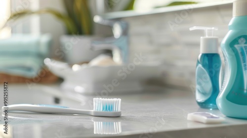 Toothbrush and Bathroom Essentials