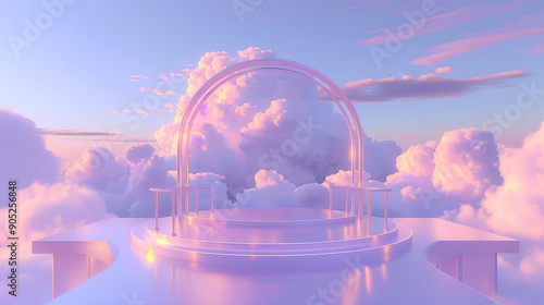  in the sky, pink and bule colour